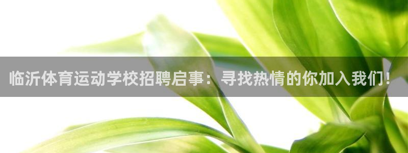 betway西汉姆：临沂体育运动学校招聘启事：寻找热情的你加入我们！